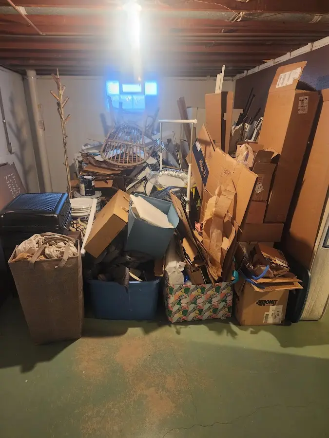 Roll-off dumpster container at job site for Construction Dumpster Rental in Winthrop